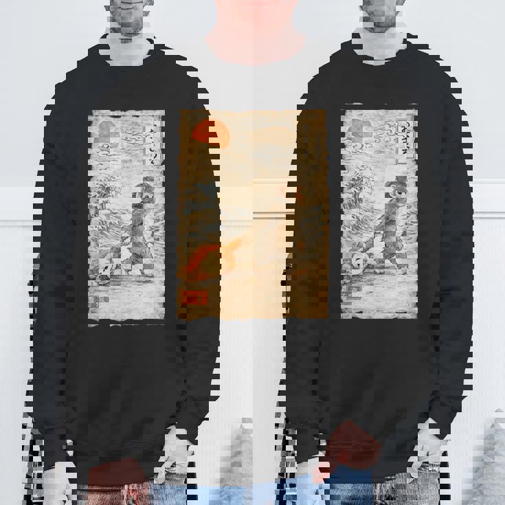 誰もが楽しめる「Punch The Monkey Baby Fun」デザイン。 スウェットシャツ 高齢者への贈り物