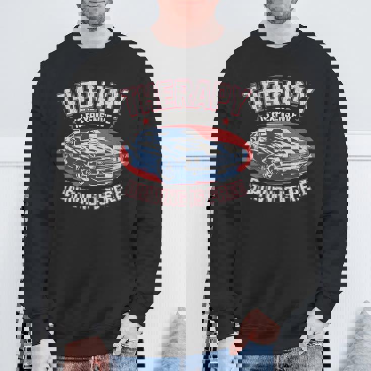 車 面白いtシャツ 自動車 おもしろ ネタ 文字入り 大人 メンズ おもしろグッズ 車いじり ドライブ 英語 長袖tシャツ スウェットシャツ 高齢者への贈り物