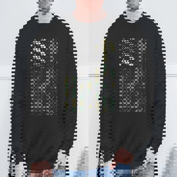 迷彩 アメリカ国旗 Usa 迷彩 メンズ ボーイズ レディース ガールズ キッズ スウェットシャツ 高齢者への贈り物