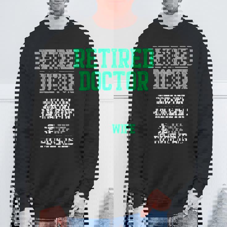 退職した医師医療md妻医師退職 スウェットシャツ 高齢者への贈り物