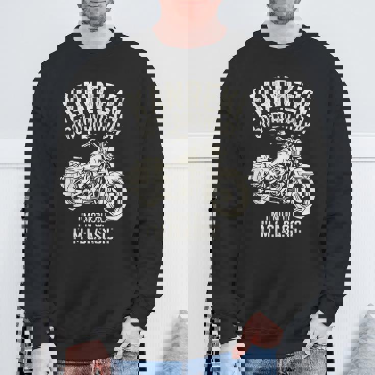 還暦祝い 60歳 男性 面白い クラシックバイク バイク好き 車好き 父 母 メンズ レディース スウェットシャツ 高齢者への贈り物