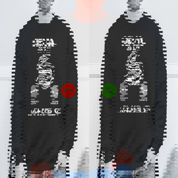 釣りウナギ漁師 スウェットシャツ 高齢者への贈り物