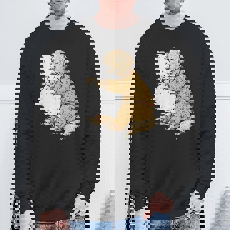 面白い スリーピー ゴールデンレトリバー パジャマ メンズ レディース キッズ スウェットシャツ 高齢者への贈り物