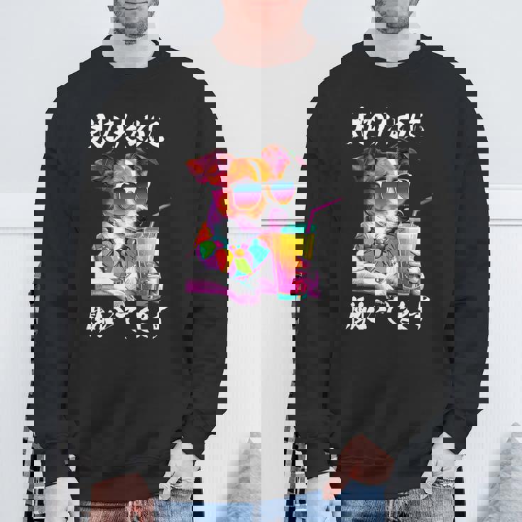 面白いtシャツ ジャックラッセルテリア イヌ わんこ メンズ 犬好き グッズ おもしろ 面白い 服 ネタ 長袖tシャツ スウェットシャツ 高齢者への贈り物