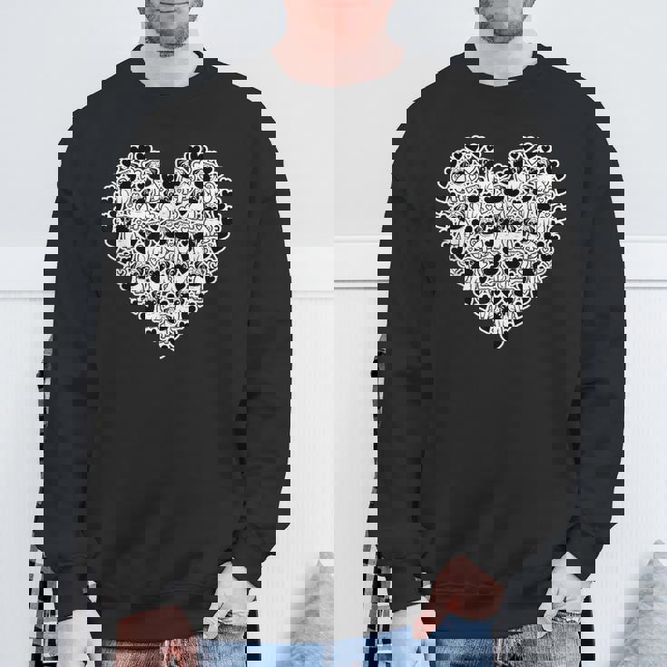 面白いtシャツ パグ 犬 ハート イヌ メンズ 犬好き グッズ かわいい おもしろ 面白い 服 ネタ スウェットシャツ 高齢者への贈り物