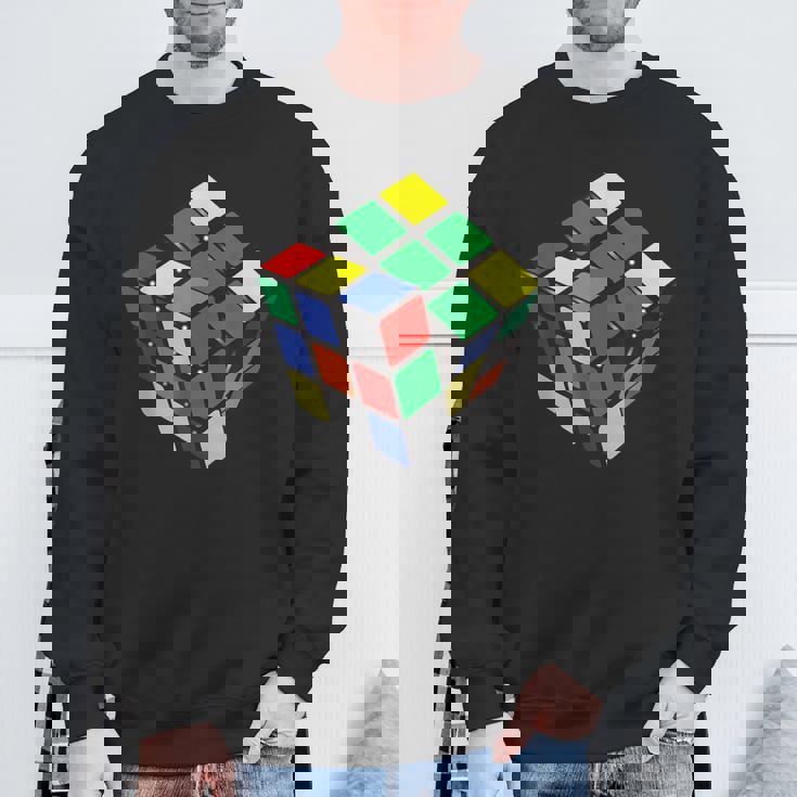 面白いオタクシェルドンパズルキューブ数学科学教師オタク スウェットシャツ 高齢者への贈り物