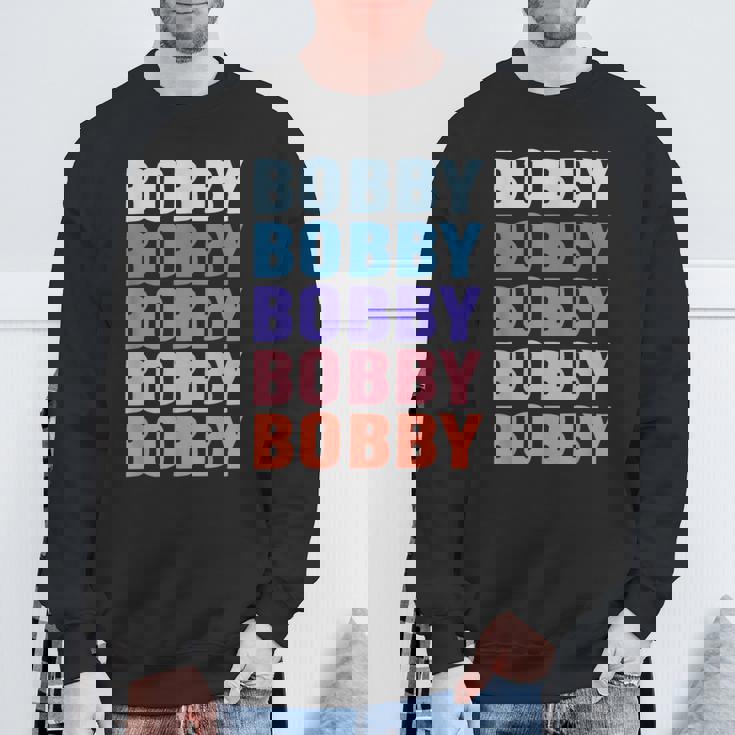 面白いギフト名 ボビー 名前入り スウェットシャツ 高齢者への贈り物