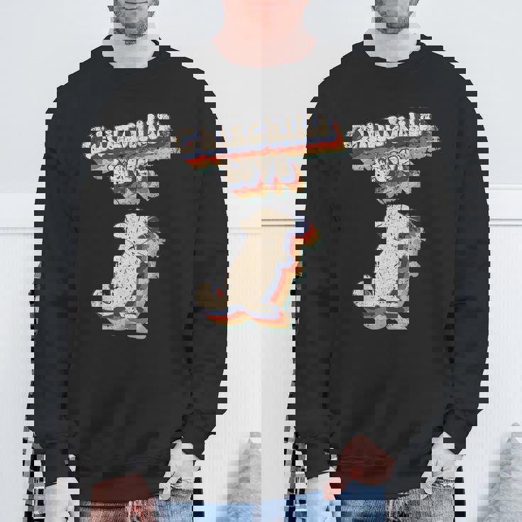 面白いチンチラのことわざ スウェットシャツ 高齢者への贈り物