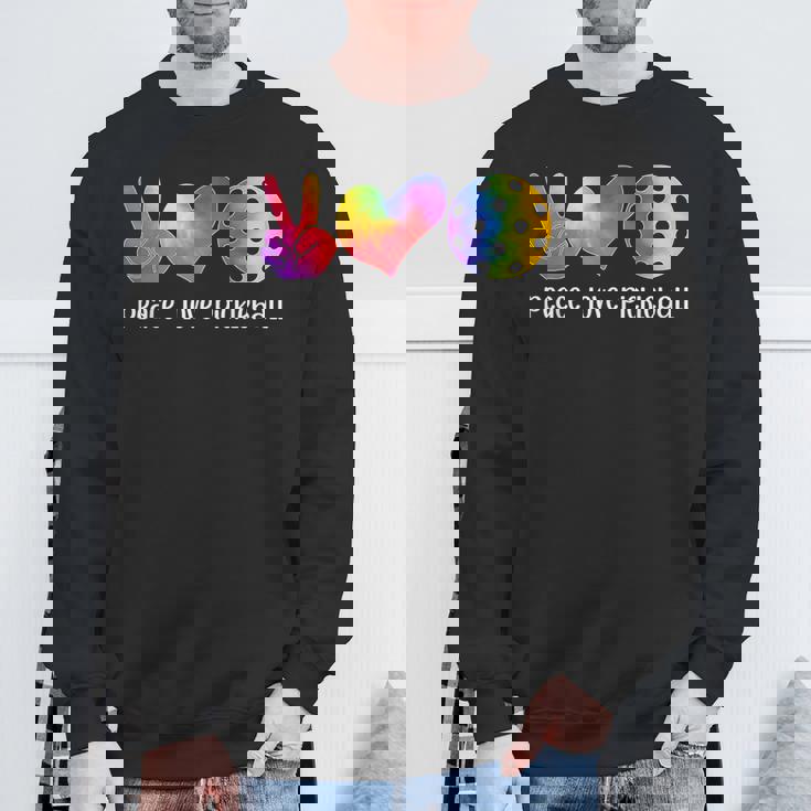 面白いピックルボール タイダイ 引退した平和愛のピックルボール スウェットシャツ 高齢者への贈り物