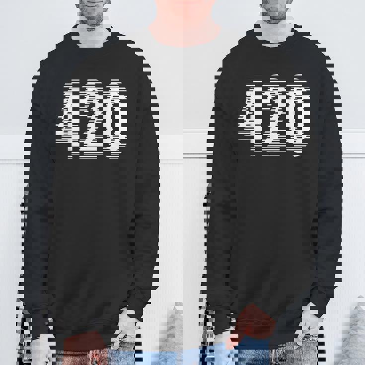 面白いマリファナ-目の錯覚 420 スウェットシャツ 高齢者への贈り物