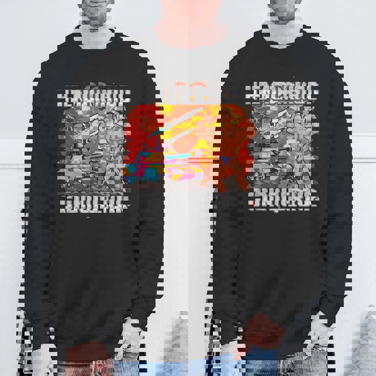 面白い不快なミーム 痔克服ジョーク 恥ずかしい スウェットシャツ 高齢者への贈り物