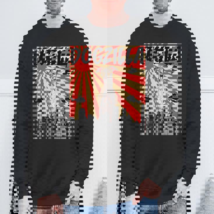 面白い犬 ウィペット スウェットシャツ 高齢者への贈り物