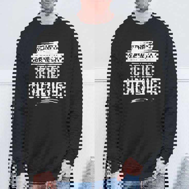 面白い退職介護用シャツ 男女兼用 スウェットシャツ 高齢者への贈り物