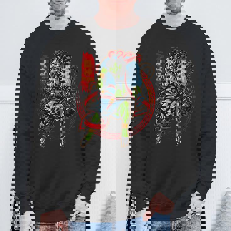 風神 風神 両部 古代日本神話 神 スウェットシャツ 高齢者への贈り物