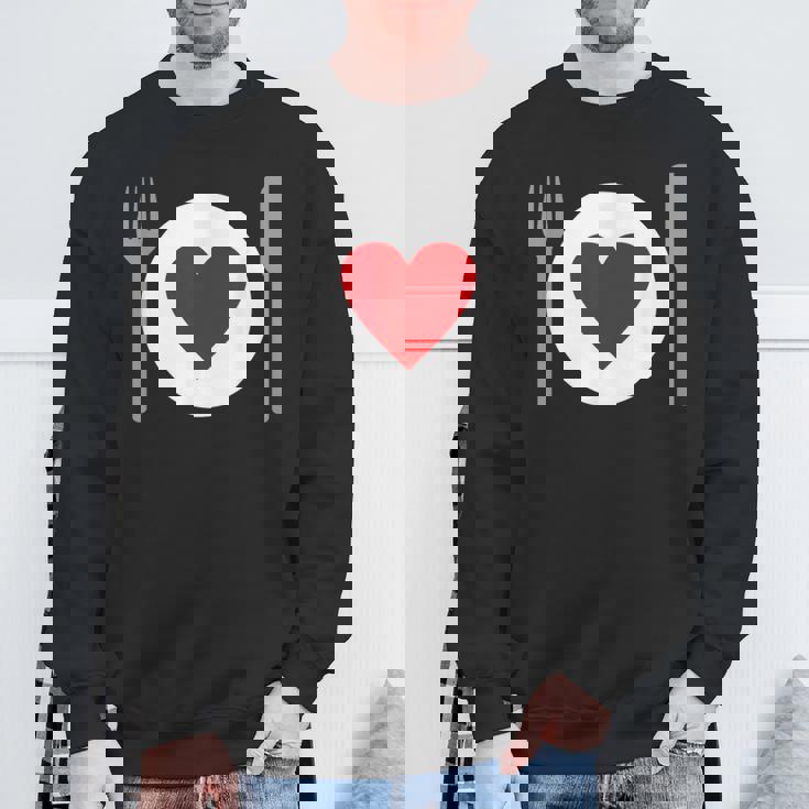 食べることが大好き スウェットシャツ 高齢者への贈り物