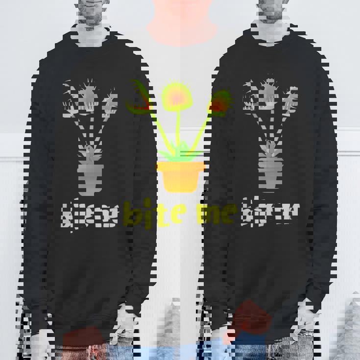 食虫植物 ハエ取り 庭師向けギフトシャツ スウェットシャツ 高齢者への贈り物