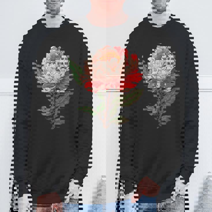 魅惑的な牡丹ブーケ スウェットシャツ 高齢者への贈り物