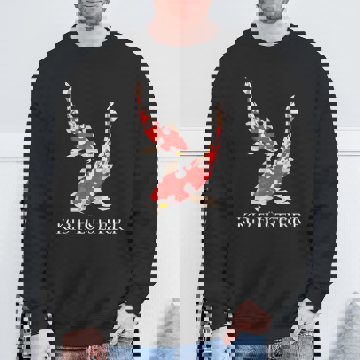 鯉 ささやき魚 鯉 日本 鯉 錦鯉 スウェットシャツ 高齢者への贈り物