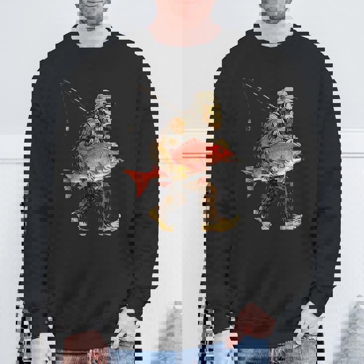 鯛 ビッグフット フィッシャーマン 海水釣り サスカッチ スウェットシャツ 高齢者への贈り物