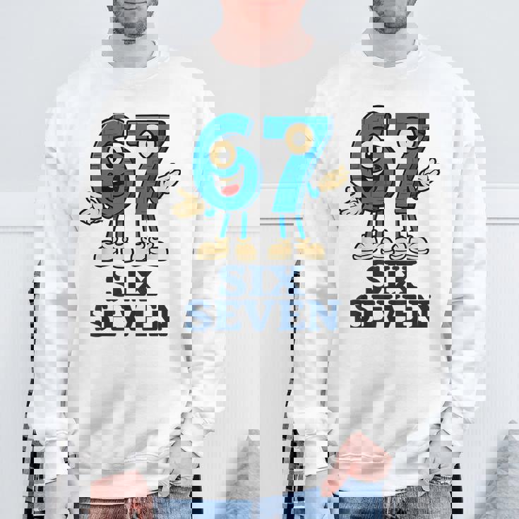 67 シックスセブン 6-7 Gen Alpha イタリアンブレインロットゲームミーム スウェットシャツ 高齢者への贈り物