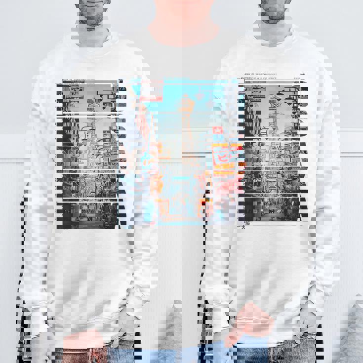 80年代 90年代 大阪 レトロな ヴェイパーウェイヴ 日本 グランジ、原宿 スウェットシャツ 高齢者への贈り物