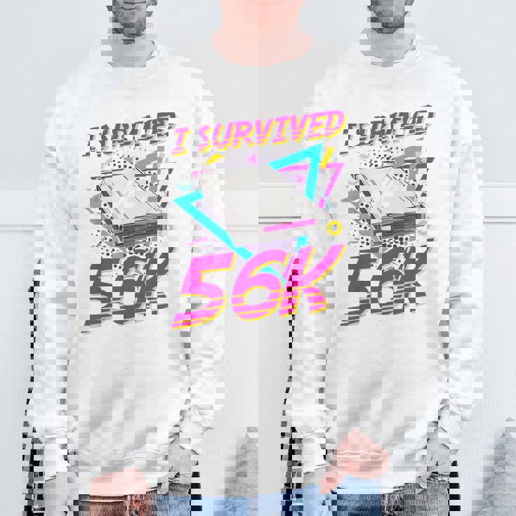 90年代 ノスタルジー レトロ 90年代 ダイヤルアップ インターネット ヴィンテージ スウェットシャツ 高齢者への贈り物