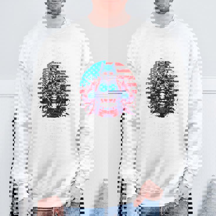 American Werewolfigma シャツ 面白い クリンジ 狼 ブレイン スウェットシャツ 高齢者への贈り物