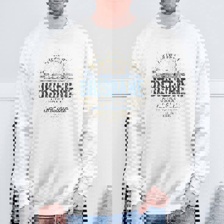 Brisbane Australia オーストラリアレトロスタイルヴィンテージブリスベン スウェットシャツ 高齢者への贈り物