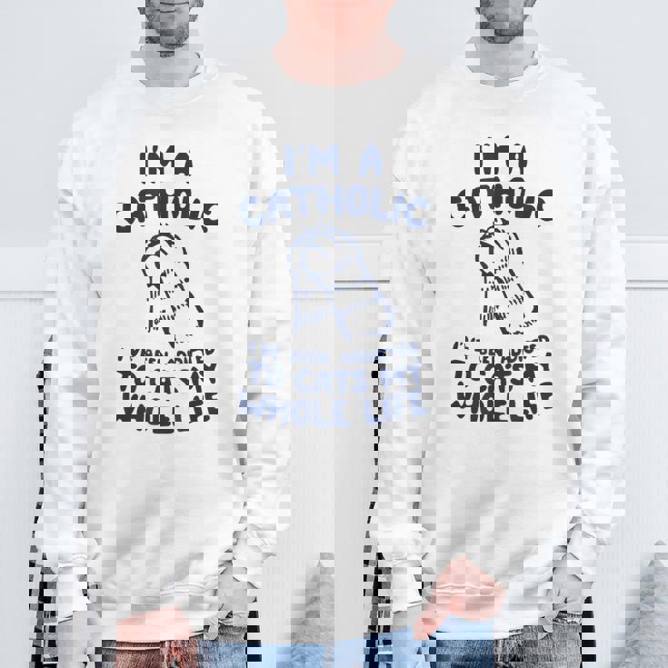 Cat Lovers I Love Cats The End ユニセックス リラックスtシャツ スウェットシャツ 高齢者への贈り物