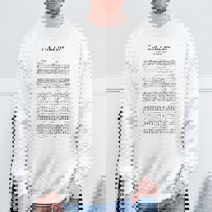 Clair De Lune クロード・ドビュッシー スウェットシャツ 高齢者への贈り物