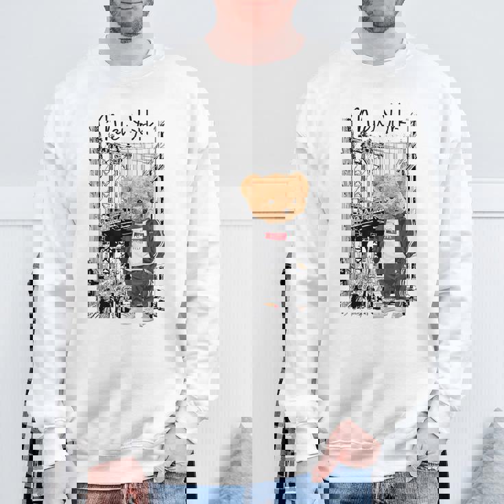 Cool New York City Teddy Bear Illustration Graphic s スウェットシャツ 高齢者への贈り物