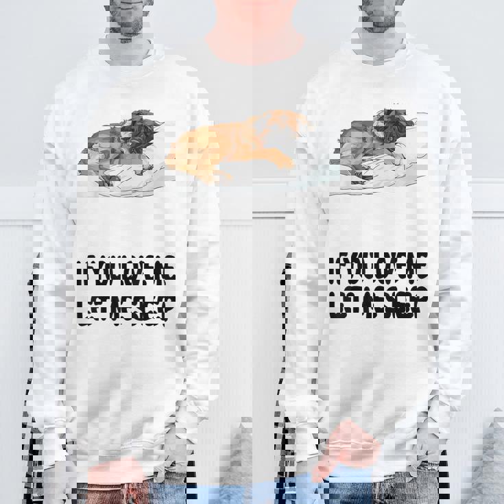 Cute Leonberger If You Love Me Let Meleep パジャマ スウェットシャツ 高齢者への贈り物