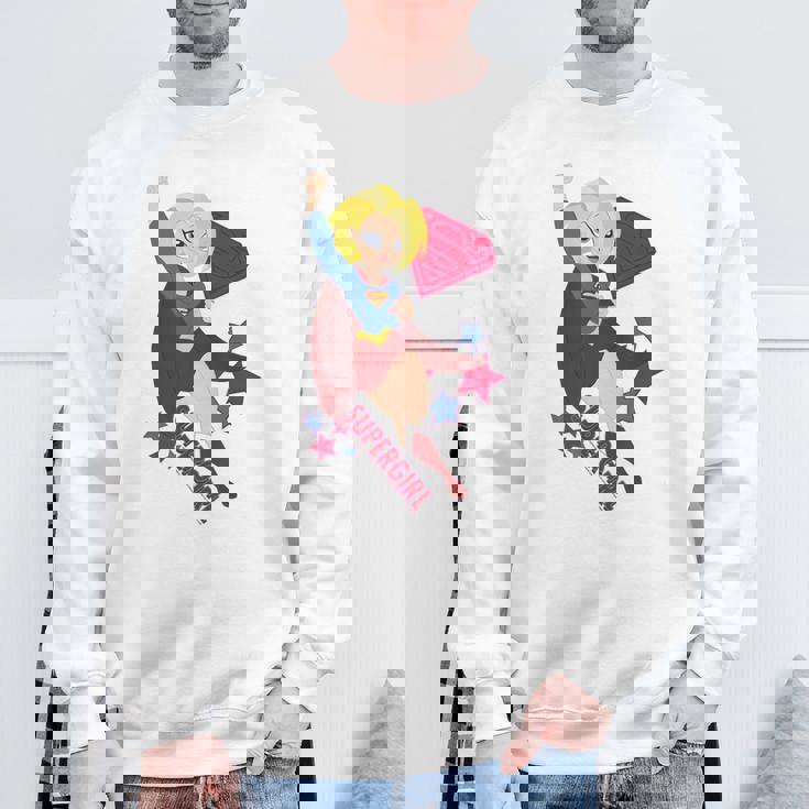 Dcスーパーヒーローガールズスーパーガールスターズ スウェットシャツ 高齢者への贈り物