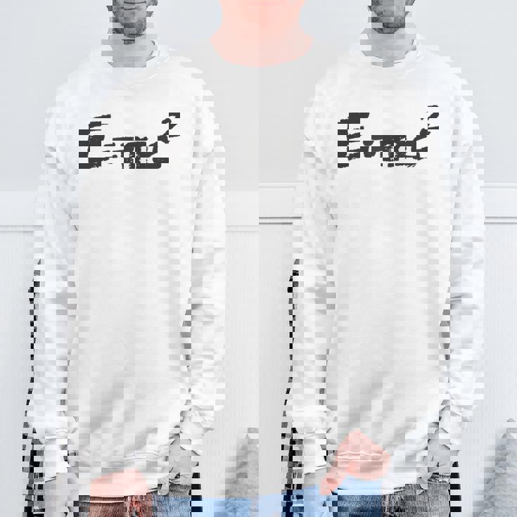 E Mc2 面白い 物理学 サイエンス シャツ エネルギー 質量光 速度 スウェットシャツ 高齢者への贈り物