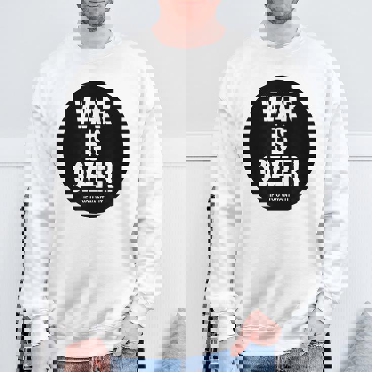Exclusive War Is Over If You Want It 限定版 スウェットシャツ 高齢者への贈り物
