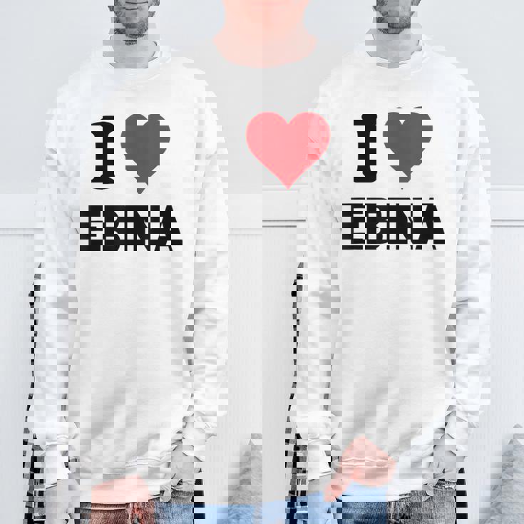 I Heart 海老名 日本ラブ日本土産 スウェットシャツ 高齢者への贈り物