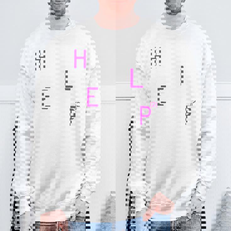 Help2 スウェットシャツ 高齢者への贈り物