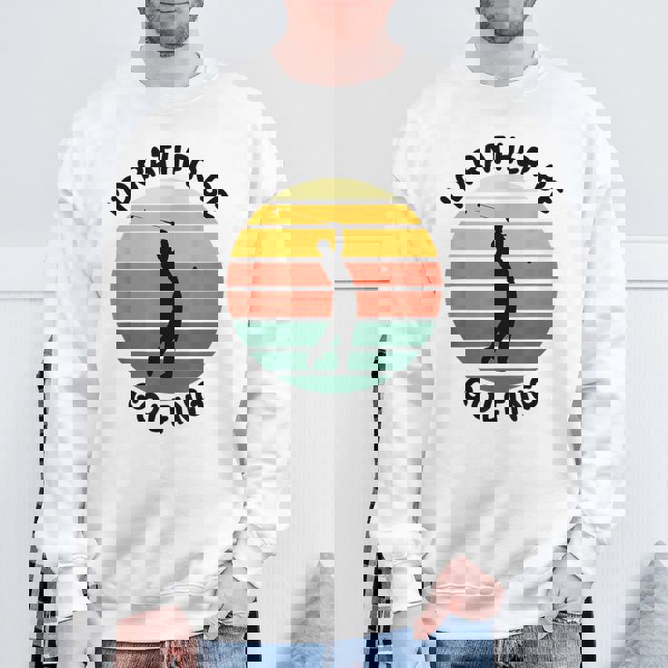 I'd Rather Be Golfing Golfer スポーツアパレル ゴルフ メンズ スウェットシャツ 高齢者への贈り物