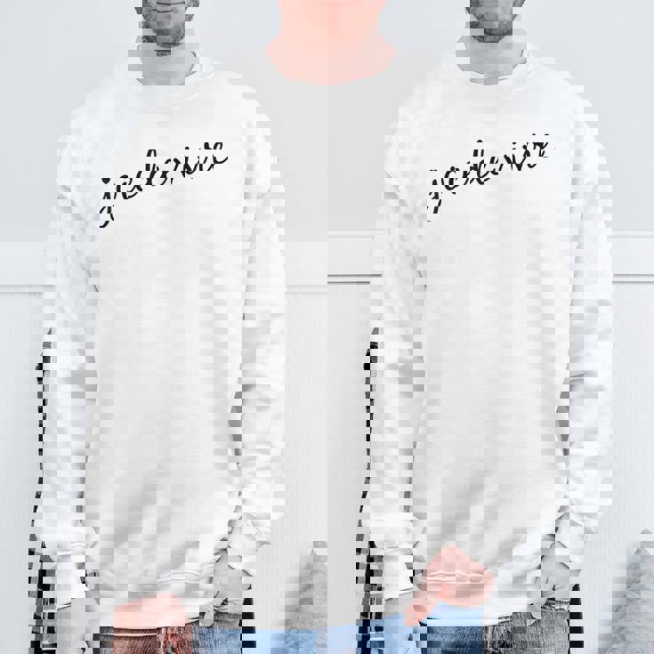 Joie Deivre フランス語の格言tシャツ スウェットシャツ 高齢者への贈り物