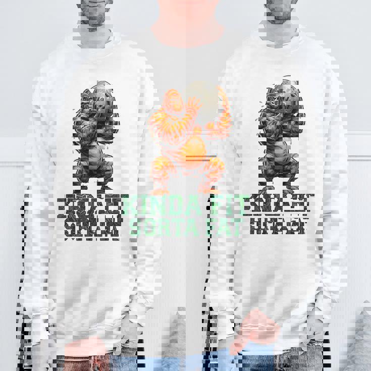 Kinda Fitorta Fat Gorilla ヘビーウェイトリフティング 面白いジム スウェットシャツ 高齢者への贈り物