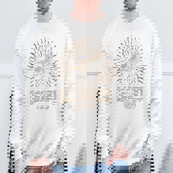 Light Crew シアターライティングテクニシャン ステージライティング スウェットシャツ 高齢者への贈り物