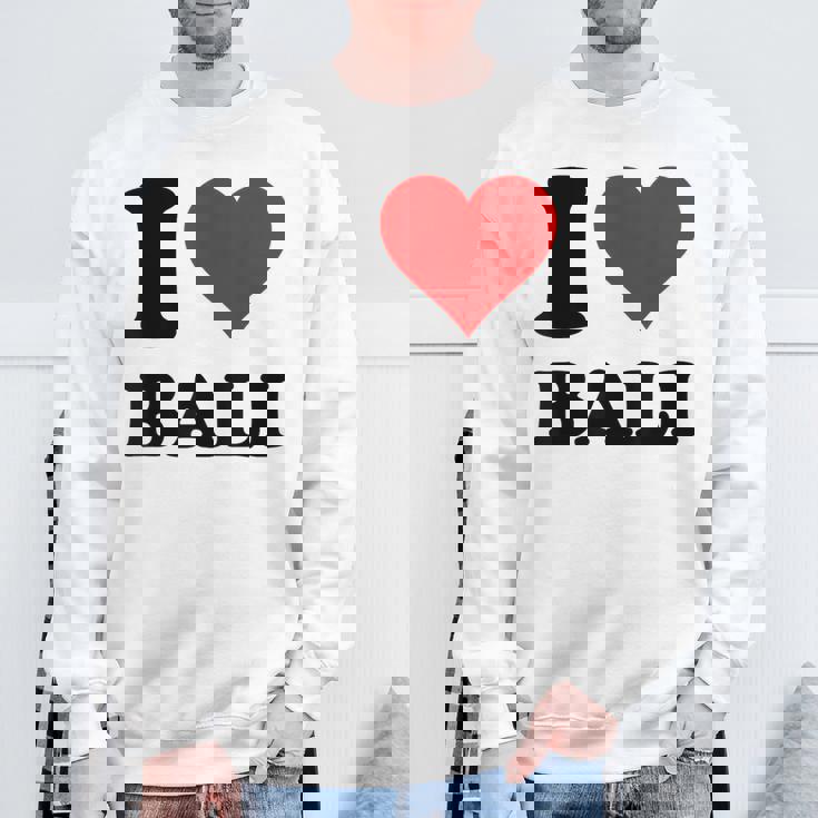 I Love Bali スウェットシャツ 高齢者への贈り物