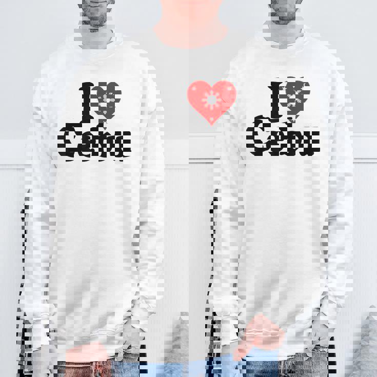 I Love Heart Cebu フィリピン諸島 スウェットシャツ 高齢者への贈り物