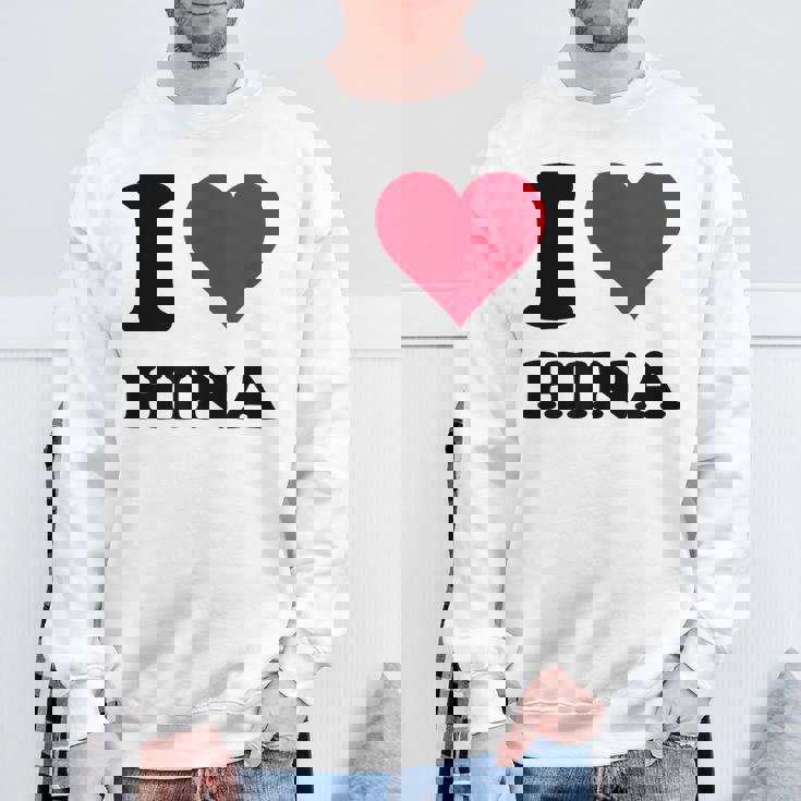 I Love Hina スウェットシャツ 高齢者への贈り物