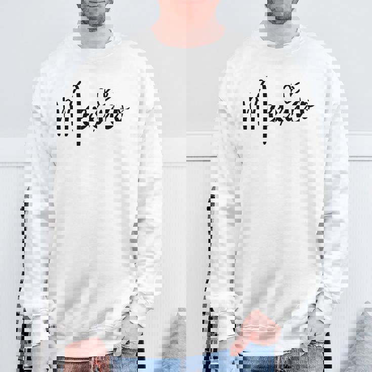 Love Mexico キュート ハート 誇り メキシコ人 愛 メキシコ 長袖tシャツ スウェットシャツ 高齢者への贈り物