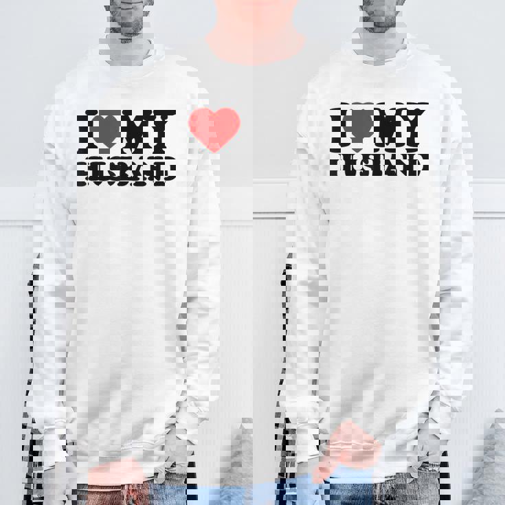 I Love My Husband I Heart My Husbandalentines Day スウェットシャツ 高齢者への贈り物