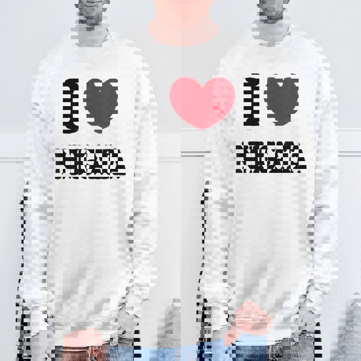 I Love Niigata 新潟大好き スウェットシャツ 高齢者への贈り物