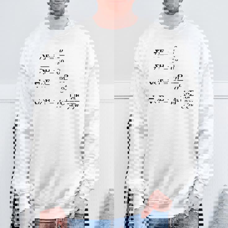 Maxwell 電磁気学・物理・科学の方程式 スウェットシャツ 高齢者への贈り物