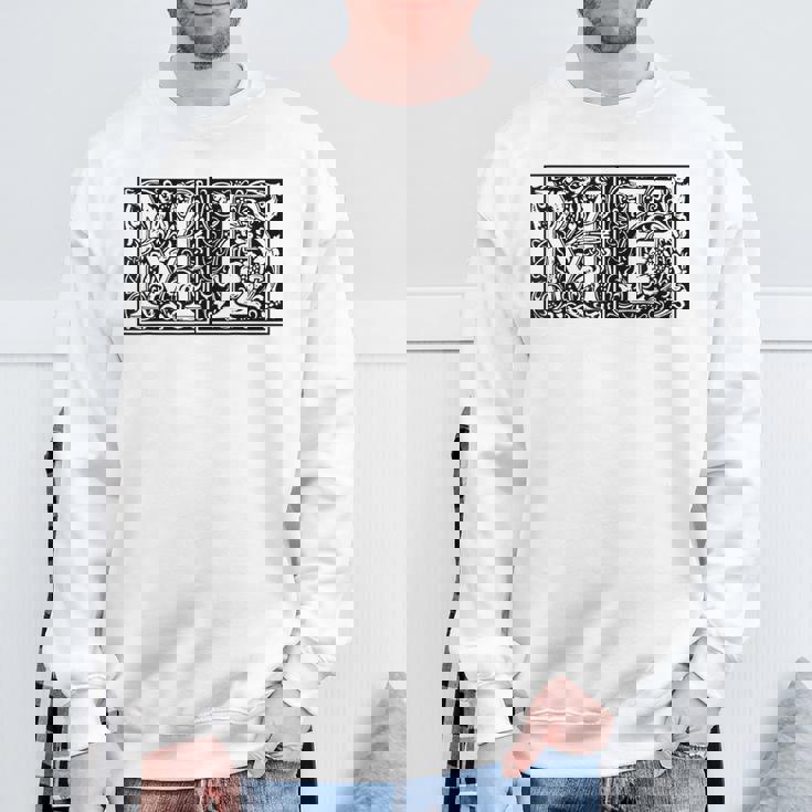 Mf イニシャルm F 名前 姓 オノマスティクス オノマトジー スウェットシャツ 高齢者への贈り物