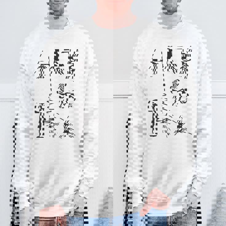 Nazca Lines 古代ufoエイリアン地球外生命アートtシャツ スウェットシャツ 高齢者への贈り物